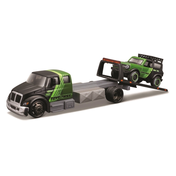 MAISTO Laweta International Durastar + Ford Bronco Wildtrak 2021 1:64 15055