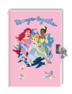 Pamiętnik na kłódkę długopis UV naklejki Princess - obrazek 2