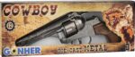 Metalowy rewolwer kowbojski Gonher 12 naboi 122/0 - obrazek 4