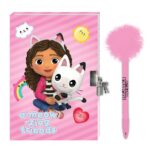 Pamiętnik na kłódkę, długopis Koci domek Gabi 574048 - obrazek 2