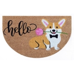 Wycieraczka pod drzwi HELLO - PIES CORGI 75 x 45 cm FG11058