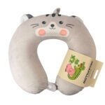 Poduszka podróżna samochód samolot rogal na szyję, pianka memory KOTEK - obrazek 2