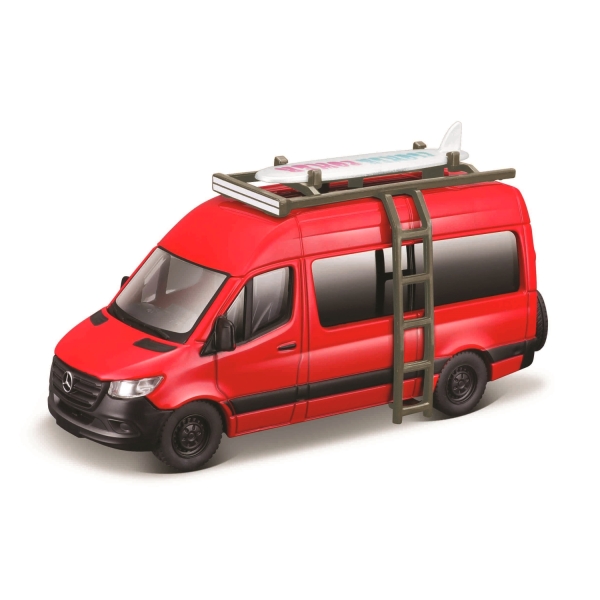 MAISTO WEEKENDERS Mercedes-Benz Sprinter Van + Deska surfingowa 21236 Red
