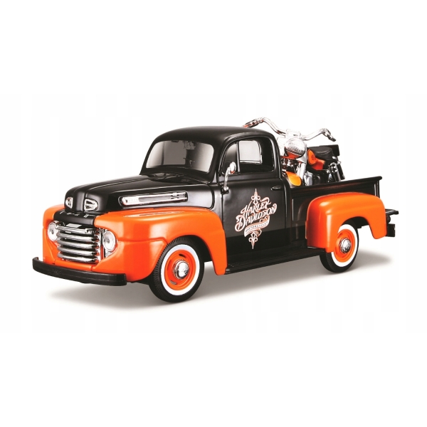 MAISTO Ford F-1 Pickup +motocykl HARLEY 1/24 32180