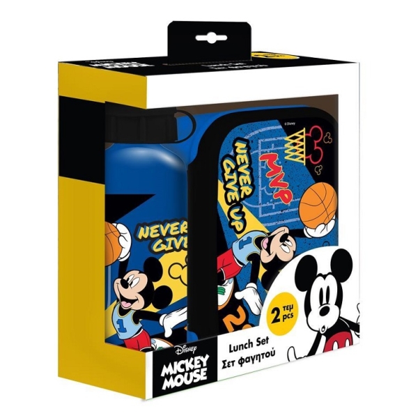 Lunch Box bidon aluminiowy, pudełko Myszka Mickey