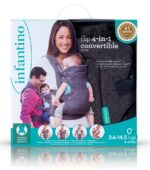 INFANTINO Nosidełko 4 w 1 odciążające rodzica GRAFITOWE 5204 - obrazek 10
