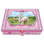 Szkatułka z akcesoriami Jednorożce, naklejki 176UC