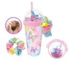 Ozdobny kubek w motylki + gumka do włosów scrunchie HOT FOCUS - obrazek 2