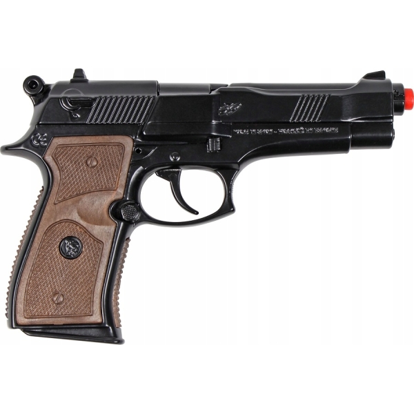 Metalowy pistolet policyjny Gonher 19,5 cm 39/6