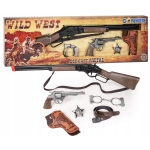 GONHER Zestaw kowboja 5w1 Strzelba+rewolwer+akcesoria 498/0