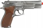 GONHER Metalowy pistolet policyjny GOLD 8 naboi 45/1 - obrazek 2