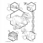 Kolorowanka z naklejkami Park Jurajski 570743 - obrazek 3