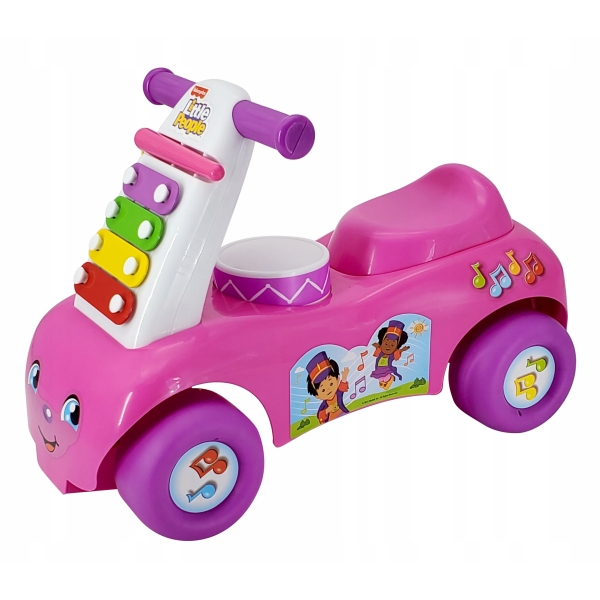 Fisher Price jeździk z cymbałkami różowy 505914