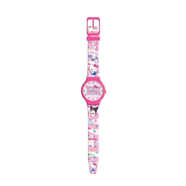 Zegarek analogowy w puszce Hello Kitty 490227