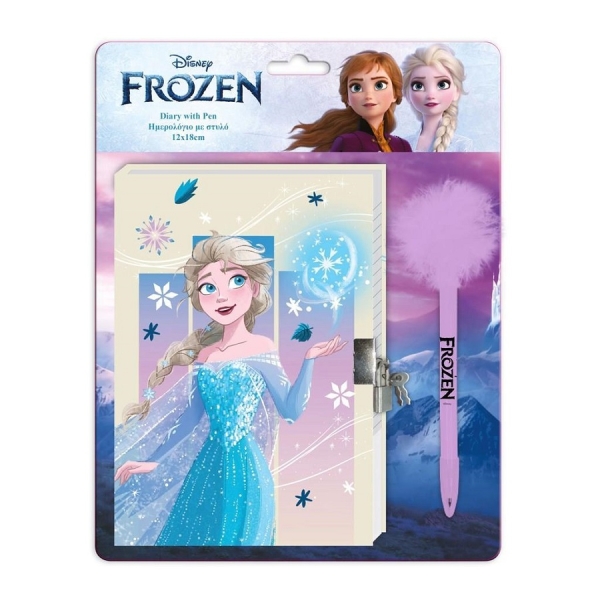 Pamiętnik na kłódkę, długopis Frozen 564296