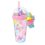 Ozdobny kubek w motylki + gumka do włosów scrunchie HOT FOCUS