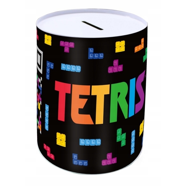 Metalowa skarbonka Tetris 15 x 10 cm 504037