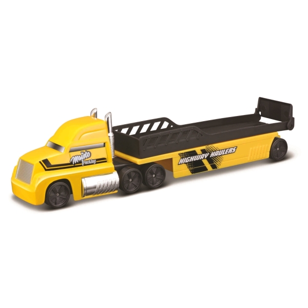 MAISTO Highway Haulers Ciężarówka z naczepą - Laweta (Żółta) 11021