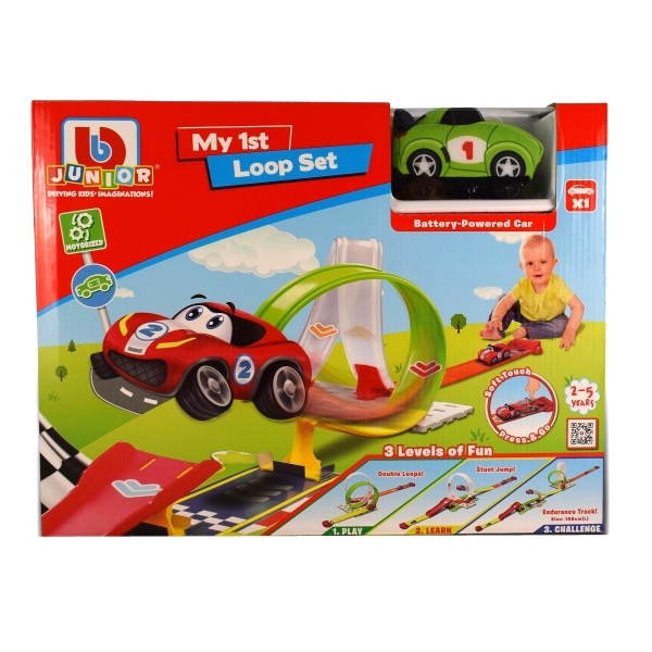 BBURAGO Tor z pętlą i wyrzutnią + auto 88616 GR