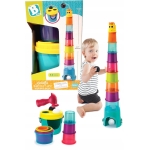 B-Kids Żyrafkowa Wieża XL 80 cm, kubeczki 4702N