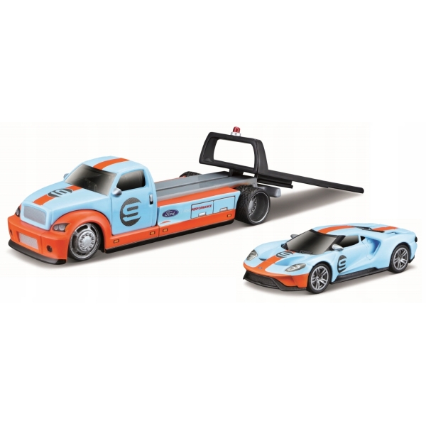 MAISTO Laweta + Ford GT Heritage Edition 2019 1/64 15108
