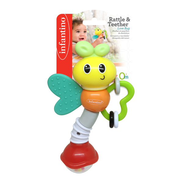INFANTINO 304890 GRYZACZEK GRZECHOTKA WAŻKA