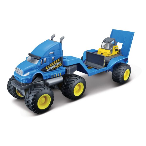 MAISTO Ciągnik siodłowy z lawetą + spychacz 21219 BU