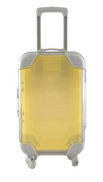 Walizka podróżna mini - pojemnik na akcesoria, kremowy 14x9x4 cm - obrazek 2