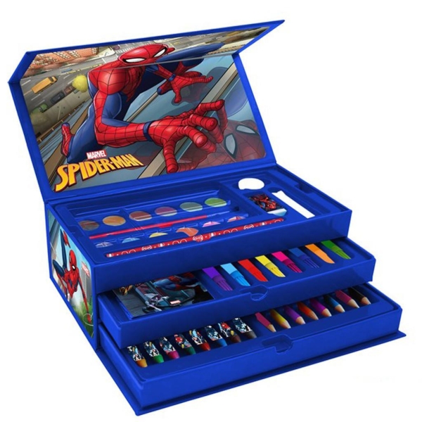 Zestaw artystyczny w kuferku, kredki Spiderman 508386