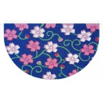 Wycieraczka pod drzwi RÓŻOWE KWIATY 75 x 45 cm FG11088