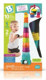 B-Kids Żyrafkowa Wieża XL 80 cm, kubeczki 4702N - obrazek 4