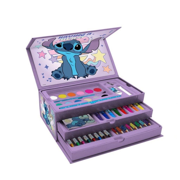Zestaw artystyczny w kuferku, kredki Lilo & Stitch 564903