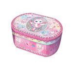 PECOWARE Szkatułka owalna z pozytywką -  Kot Baletnica 160BK