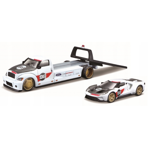MAISTO Laweta + Ford GT Heritage Edition 2021 1/64 15108