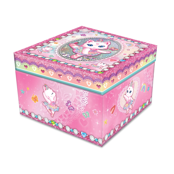 Szkatułka klasyczna z pozytywką Kotka Baletnica 132BK