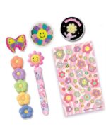 HOT FOCUS Wielokolorowy długopis + zakreślacze kwiatki - obrazek 2