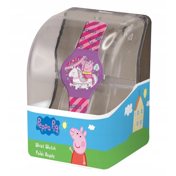 Zegarek analogowy Świnka Peppa w pudełku 482608