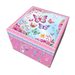 Szkatułka klasyczna z pozytywką Motylki 132BG
