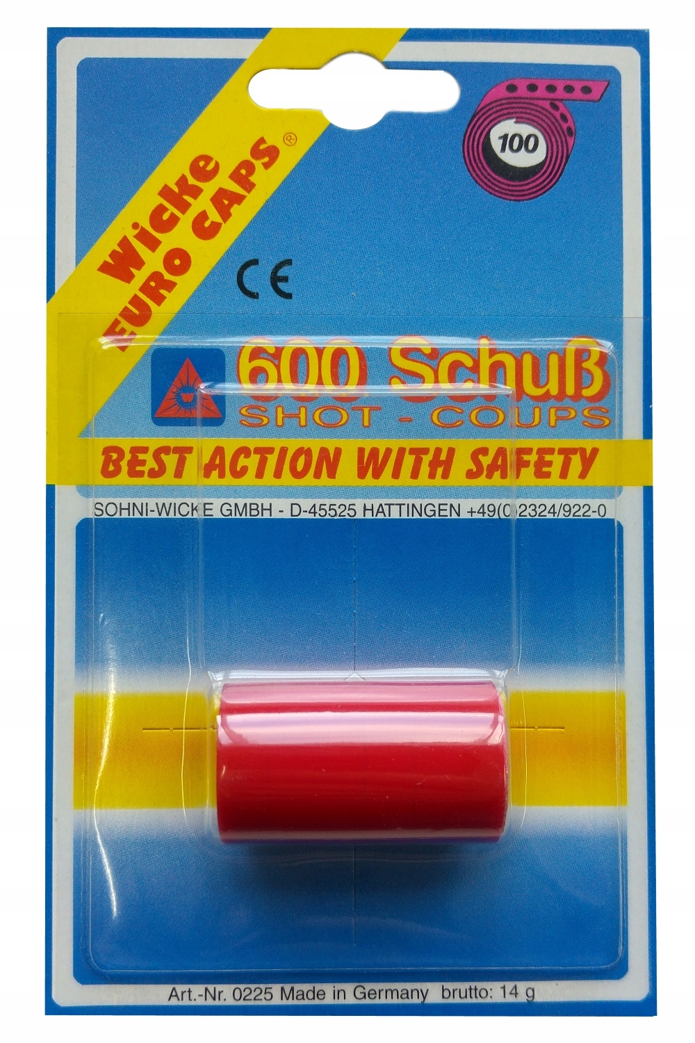 9ed0b10e18e2745ccfdb68bfd3060e2b.jpg Naboje Kapiszony 600 sztuk na taśmie 6x100 600/00 - obrazek 1