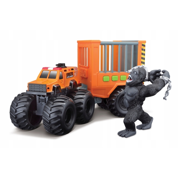 MAISTO MONSTER TRANSP. Pojazd z przyczepą Gorilla