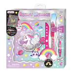 PAMIĘTNIK NOTES NA SZYFR + DŁUGOPIS UV - JEDNOROŻEC HOT FOCUS