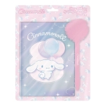 Pamiętnik na kłódkę, długopis z pomponem - Cinnamoroll 490222
