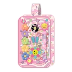 HOT FOCUS Wielokolorowy długopis + zakreślacze kwiatki