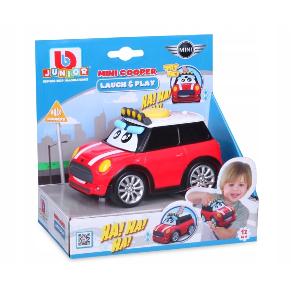 BBURAGO Mini Cooper Red Śmiejące się autko 81205 czerwone