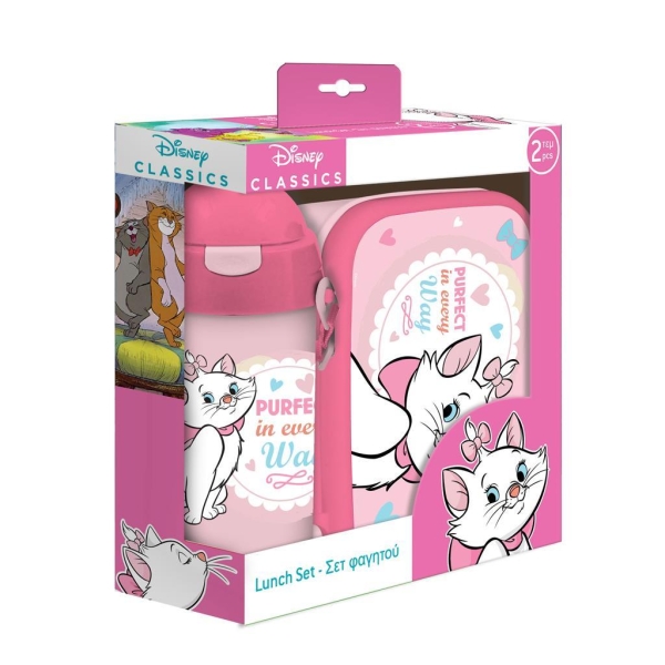 Diakakis Lunch Box bidon + pudełko Kot Marie