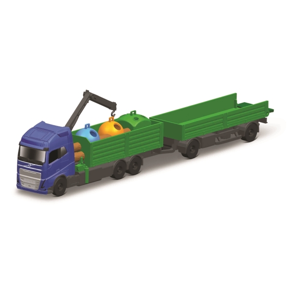 MAISTO Volvo FH16 Ciężarówka z przyczepą do przewozu pojemników na odpady 11682