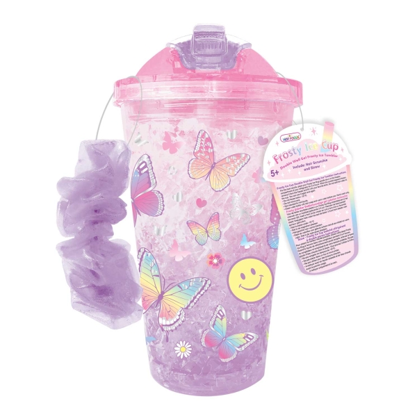Ozdobny kubek Frosty Ice + gumka do włosów scrunchie HOT FOCUS