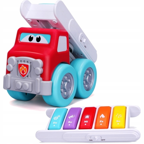 BBURAGO Wóz strażacki z pianinkiem 89033