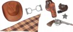 GONHER Zestaw kowbojski, rewolwer, kapelusz 880/0 - obrazek 2