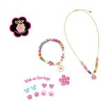 Komplet biżuterii w ozdobnym pudełku - kwiatki Hot Focus - obrazek 2